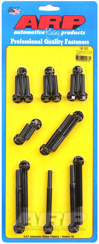 ARP Pontiac Hex Timing Cover and Water Pump Bolt Kit