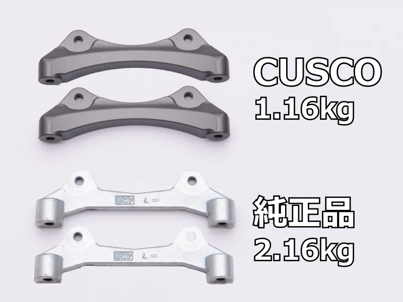 Cusco 23-25 Toyota GR Corolla Light Weight Front Brake Caliper Bracket - Billet Aluminum - Image 3