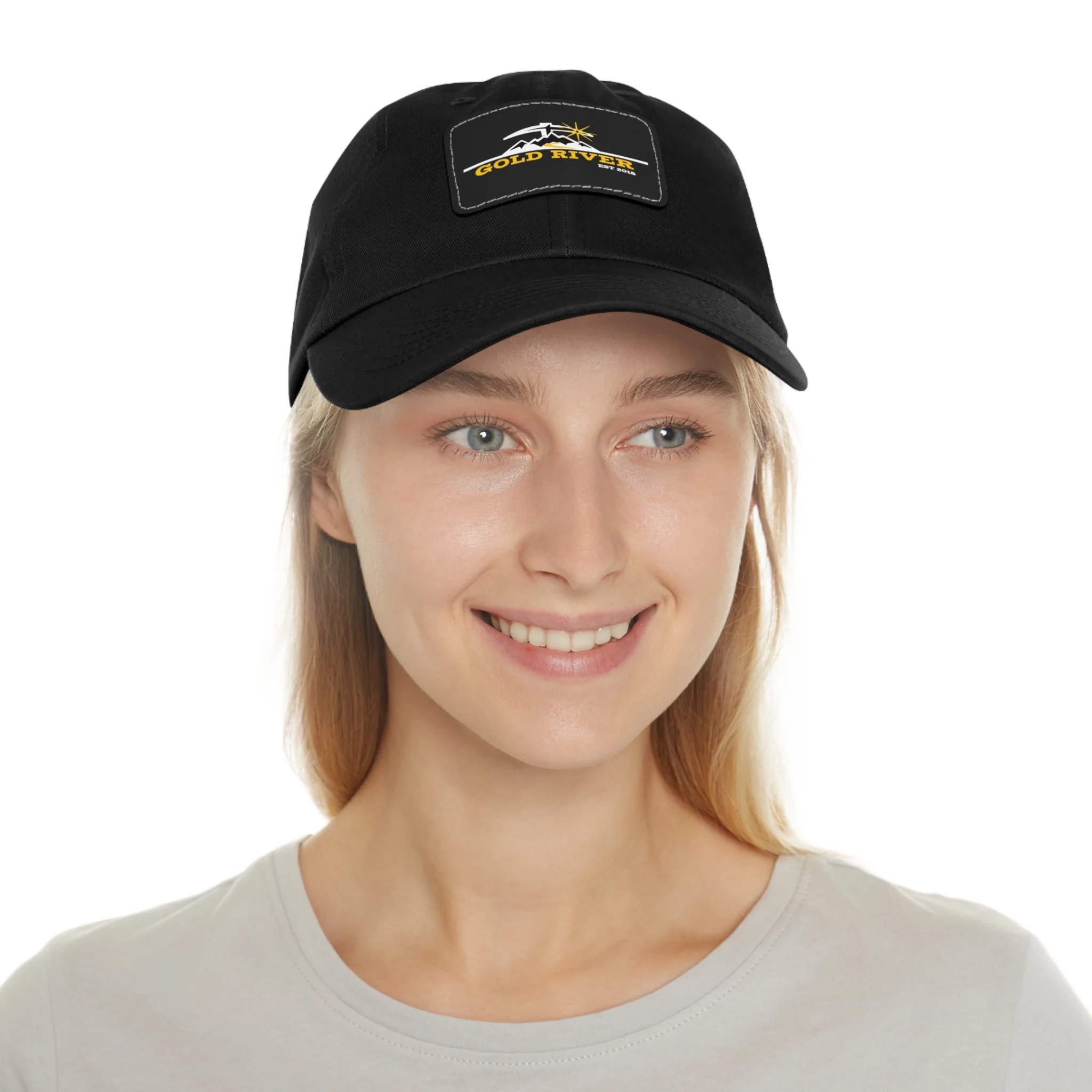 Dad Hat with Leather Patch (Rectangle) - Image 4