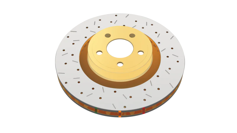 DBA 93-98 Toyota Supra (Non-Turbo Model 2JZGE) Rear Cross Drilled/Slotted 4000 XS Series Rotor - Image 3