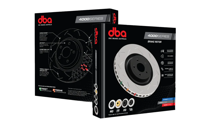 DBA 93-98 Toyota Supra (Non-Turbo Model 2JZGE) Rear Cross Drilled/Slotted 4000 XS Series Rotor - Image 4