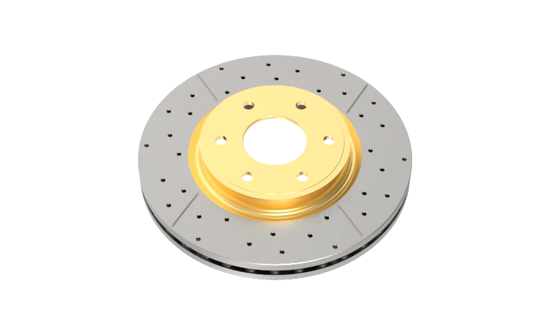 DBA 94-01 Nissan 200SX/Silvia Rear Street Gold Series Cross-Drilled/Slotted Rotors - Image 5