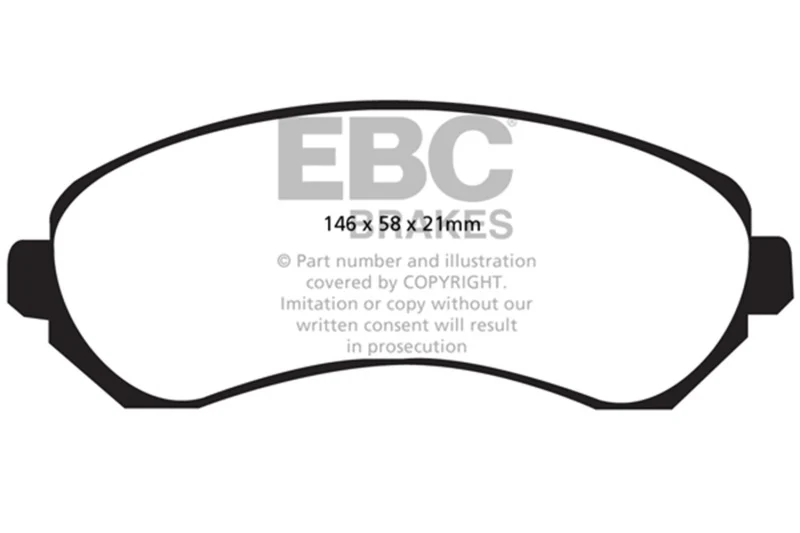 EBC 01-05 Buick Rendezvous 3.4 2WD Greenstuff Front Brake Pads - Image 2