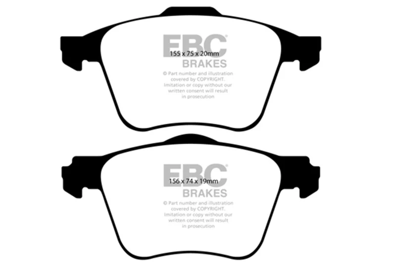 EBC 03-09 Volvo XC90 2.9 Twin Turbo Redstuff Front Brake Pads - Image 2