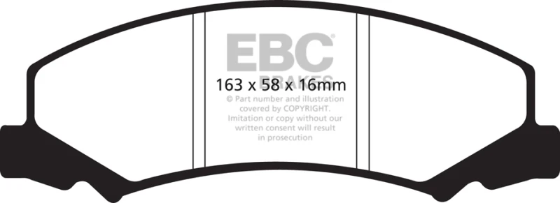 EBC 08-09 Buick Allure (Canada) 5.3 Greenstuff Front Brake Pads - Image 2