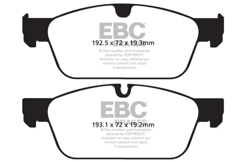 EBC 13-14 Mercedes-Benz GL450 4.7 Redstuff Front Brake Pads - Image 2