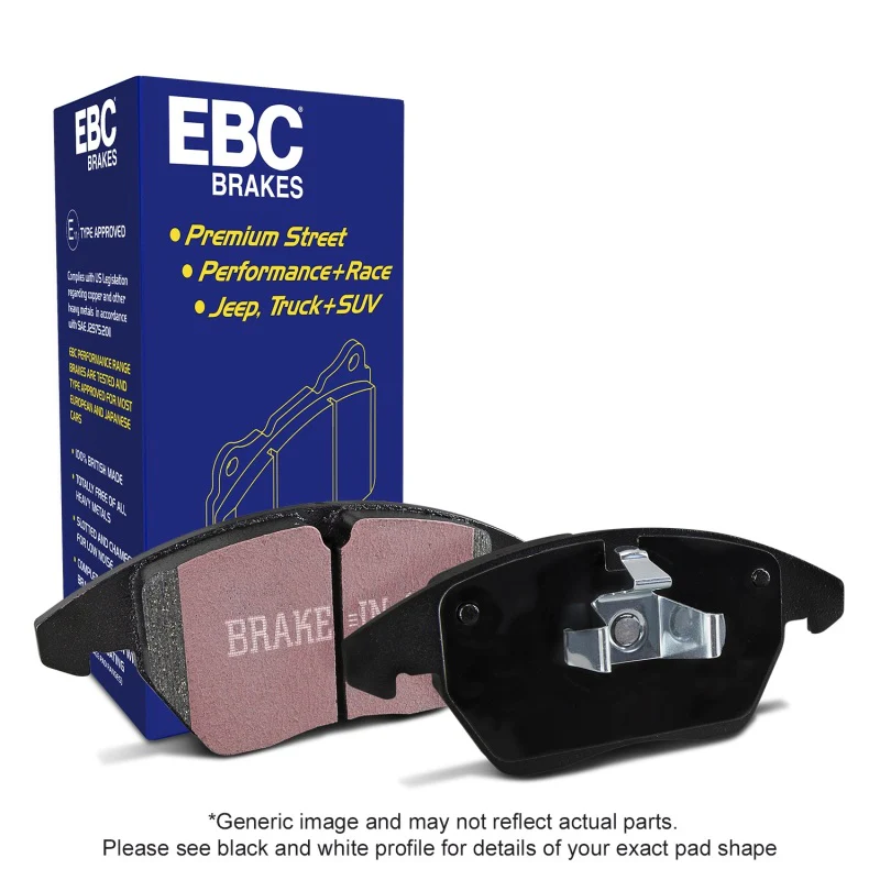 EBC 2013+ Fiat 500E Electric Ultimax2 Front Brake Pads - Image 4