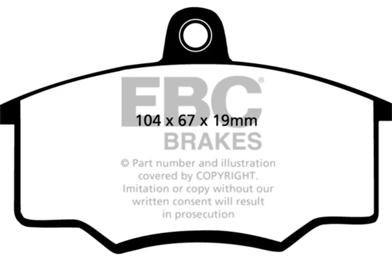 EBC 80-82 Audi 4000 1.6 Greenstuff Front Brake Pads - Image 2