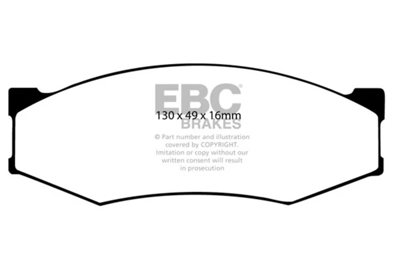 EBC 90-93 Infiniti M30 3.0 Yellowstuff Front Brake Pads - Image 2