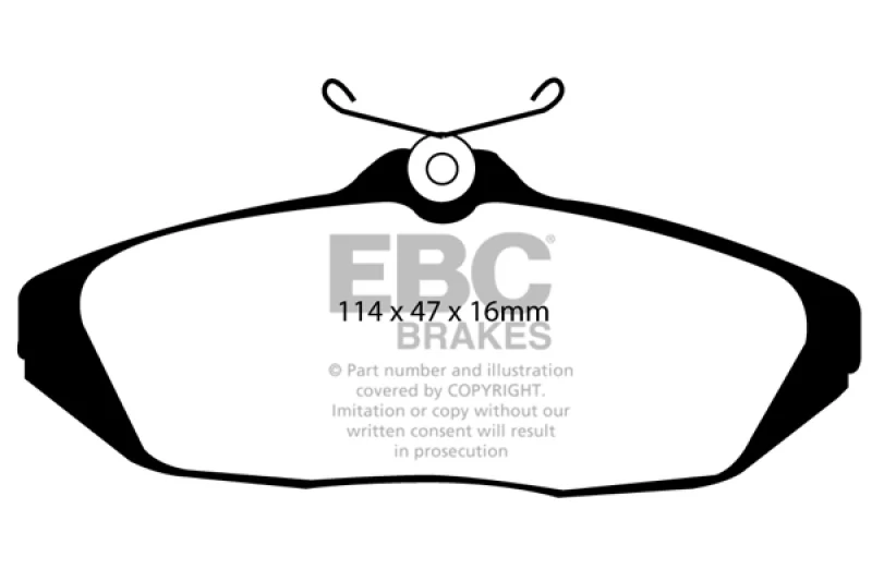 EBC 93-98 Ford Thunderbird 3.8 Greenstuff Rear Brake Pads - Image 2