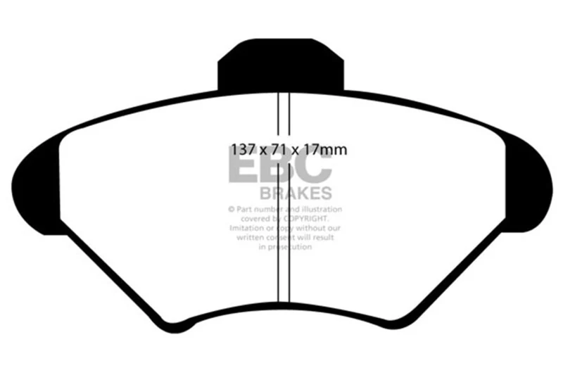 EBC 94-98 Ford Mustang 3.8 Greenstuff Front Brake Pads - Image 2