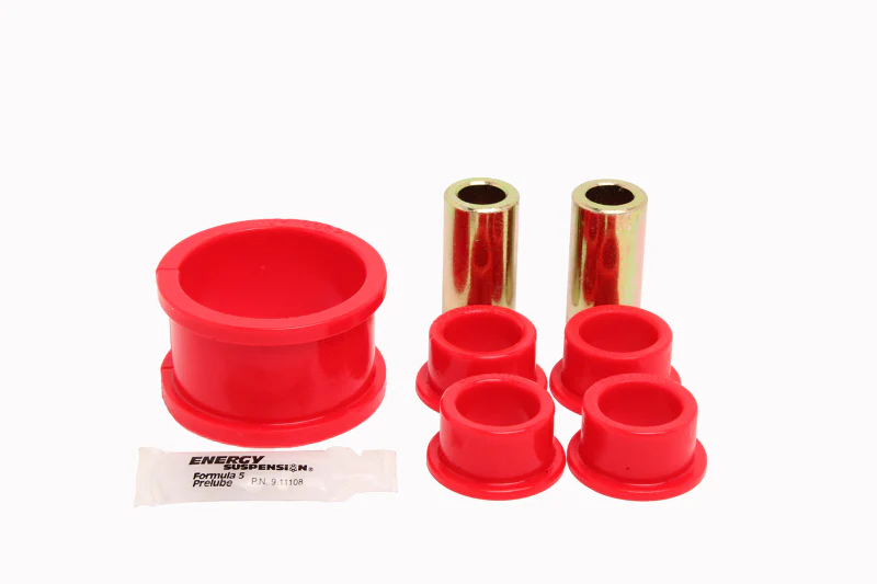 Energy Suspension 04-15 Nissan Titan Rack And Pinion Bushing Set - Red
