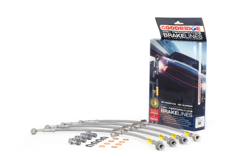 Goodridge 00-05 Toyota MR2 Spyder Stainless Steel Brake Line Kit - Image 2