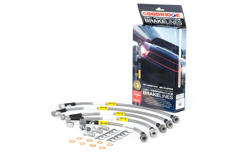 Goodridge 04-06 Cadillac CTS-V (w/Brembo Brakes) Stainless Steel Brake Line Kit - Image 2