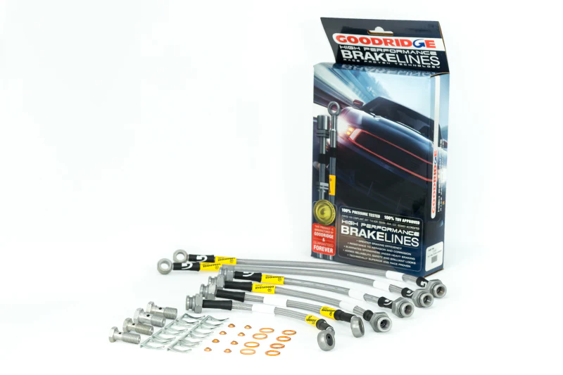 Goodridge 08-10 Chevy Cobalt SS Models w/ Brembo Calipers Stainless Steel Brake Lines Kit - Image 3