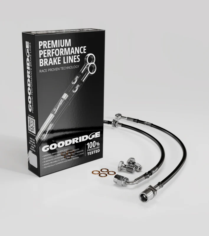 Goodridge 08-15 Mitsubishi Lancer Stainless Steel Front Brake Lines - Image 2
