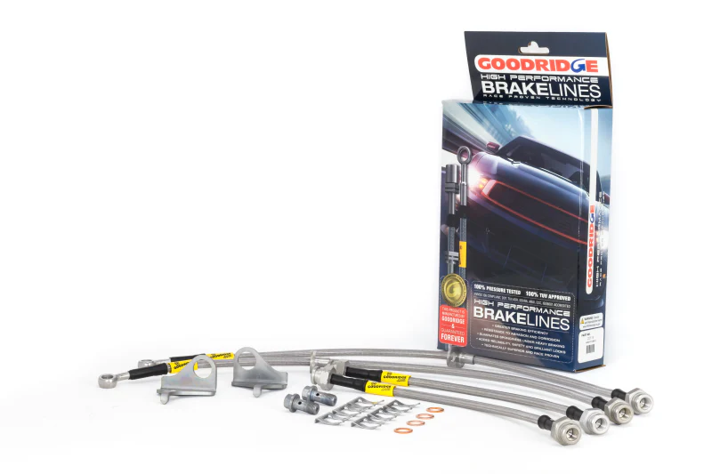 Goodridge 09-14 Honda Fit (Non-EV Models) Stainless Steel Brake Line Kit - Image 2