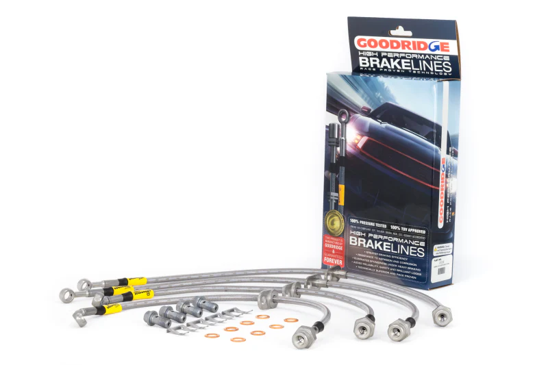 Goodridge 12-15 Honda Civic Si / 13-15 Acura ILX 2.4L (Lrg Disc) Stainless Steel Brake Line Kit - Image 2