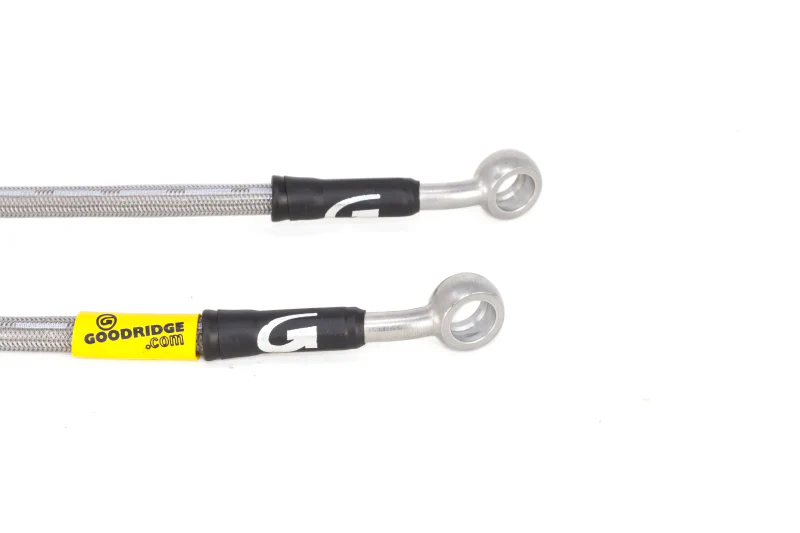 Goodridge 13-15 Nissan Sentra w/ Rear Drum Brakes SS Brake Line Kit - Image 3