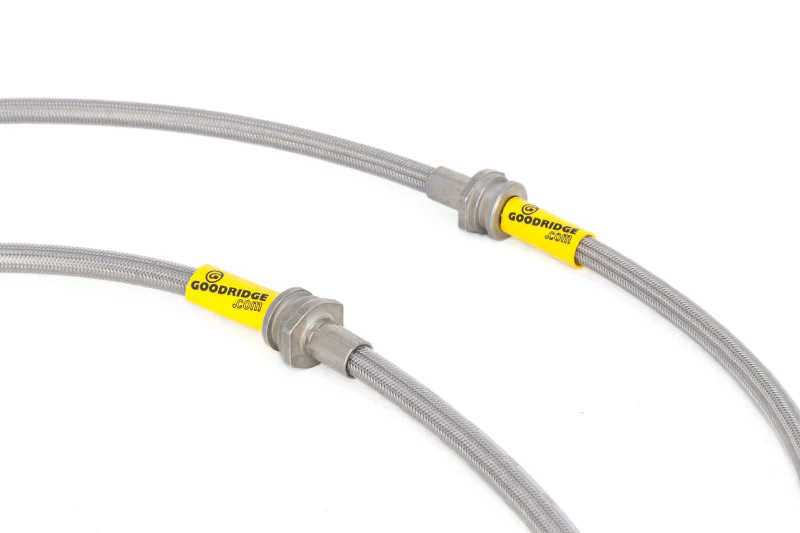 Goodridge 13-15 Nissan Sentra w/ Rear Drum Brakes SS Brake Line Kit - Image 5
