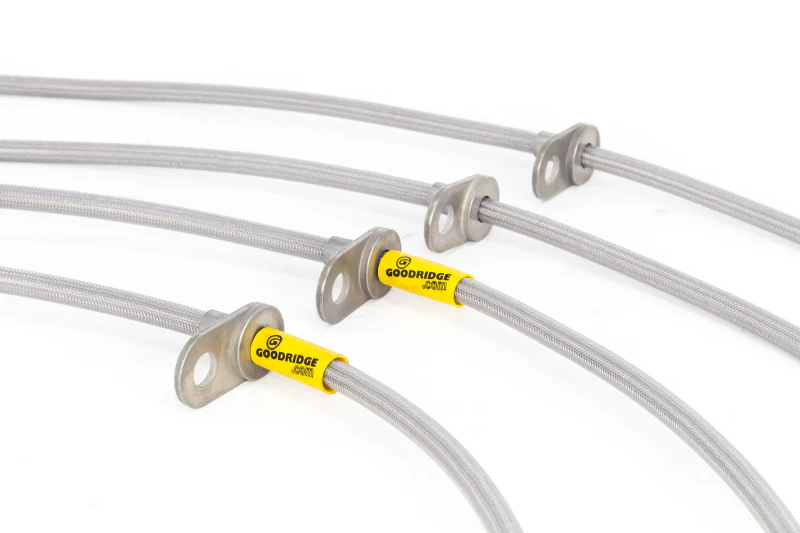 Goodridge 17-21 Honda Civic Hatchback Stainless Steel Brake Line Kit - Image 7