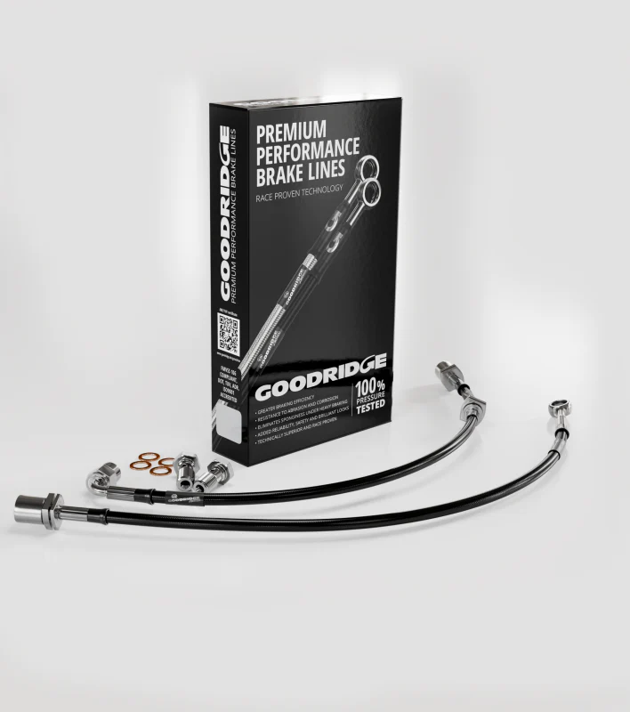 Goodridge 92-95 BMW 325i Stainless Steel Front Brake Lines - Image 2