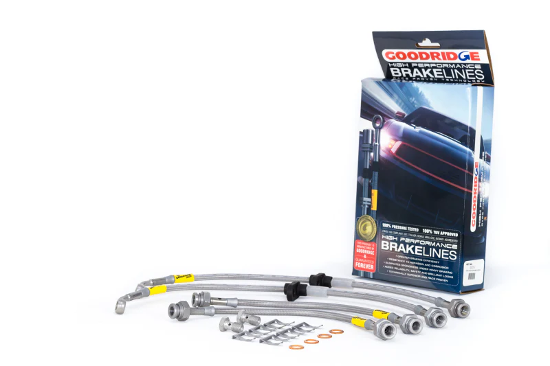 Goodridge 96-00 Honda Civic CX/DX/HX w/ Small Front Rotors SS Brake Lines - Image 2
