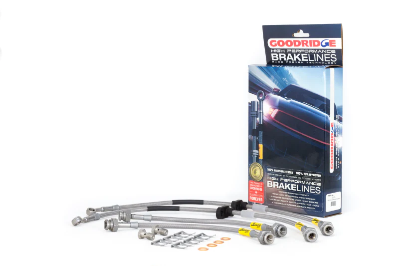 Goodridge 96-00 Honda Civic LX/EX w/ LG Front Rotors Brake Lines - Image 2