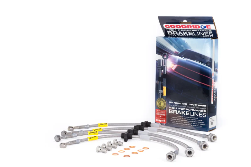 Goodridge 97-01 Honda Prelude (Base Model) Stainless Steel Brake Line Kit - Image 3