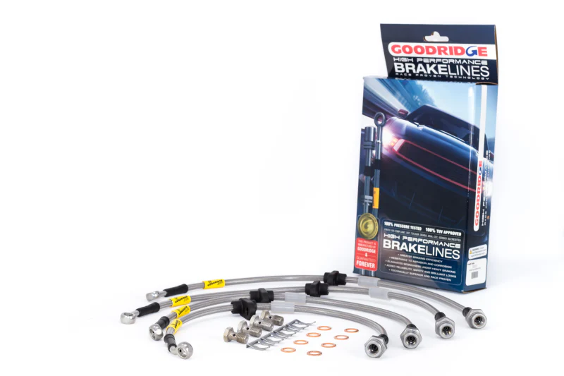 Goodridge 99-00 Honda Civic Si (w/Rear Disc) Stainless Steel Brake Line Kit - Image 2