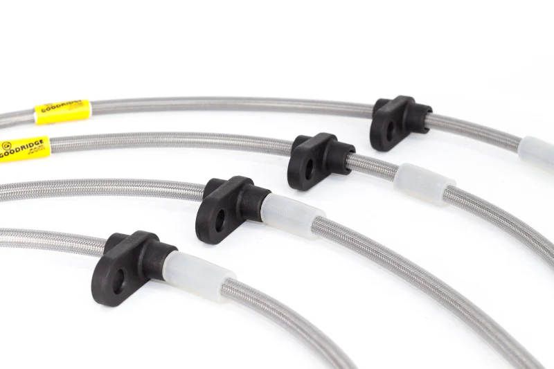 Goodridge 99-00 Honda Civic Si (w/Rear Disc) Stainless Steel Brake Line Kit - Image 4