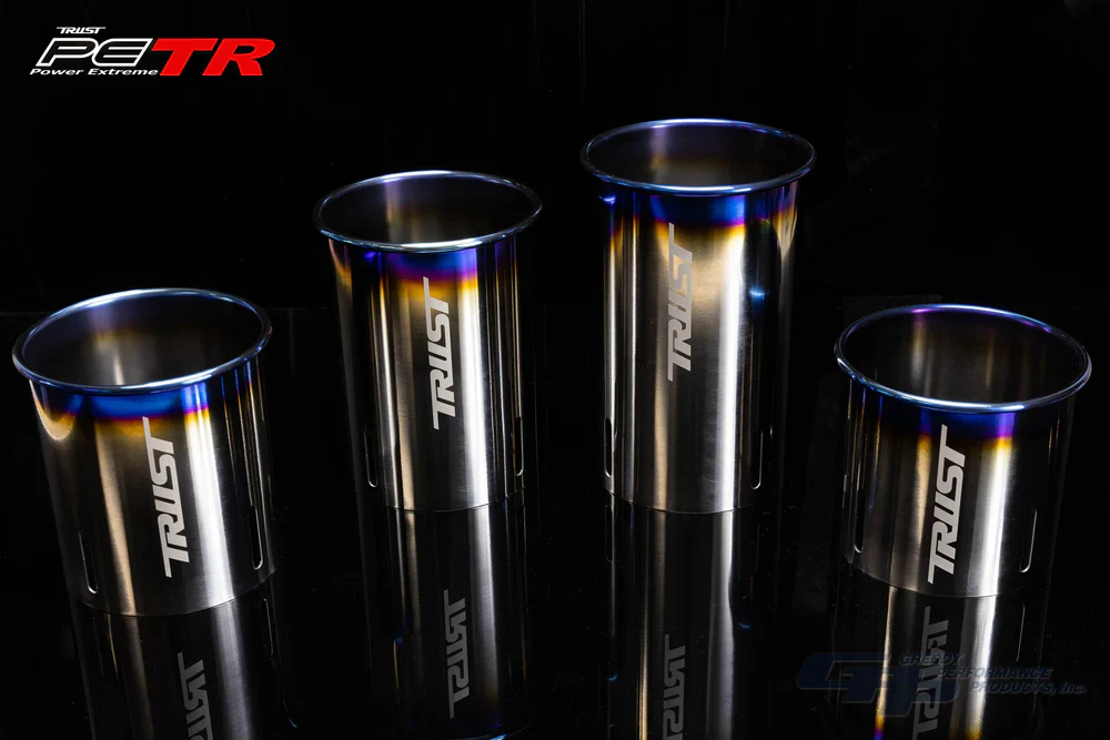 GReddy PE-TR Rolled Tip-Burnt-Ti L 190mm x 115mm - Image 2
