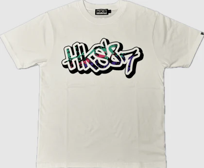 HKS T-SHIRT 87PAINT WHITE XXL