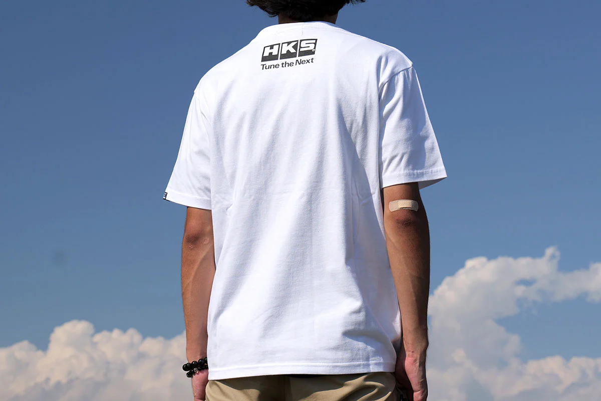 HKS T-SHIRT 87PAINT WHITE XXL - Image 3