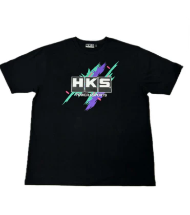 HKS T-SHIRT SUPER RACING v2 BLACK XL - Image 2