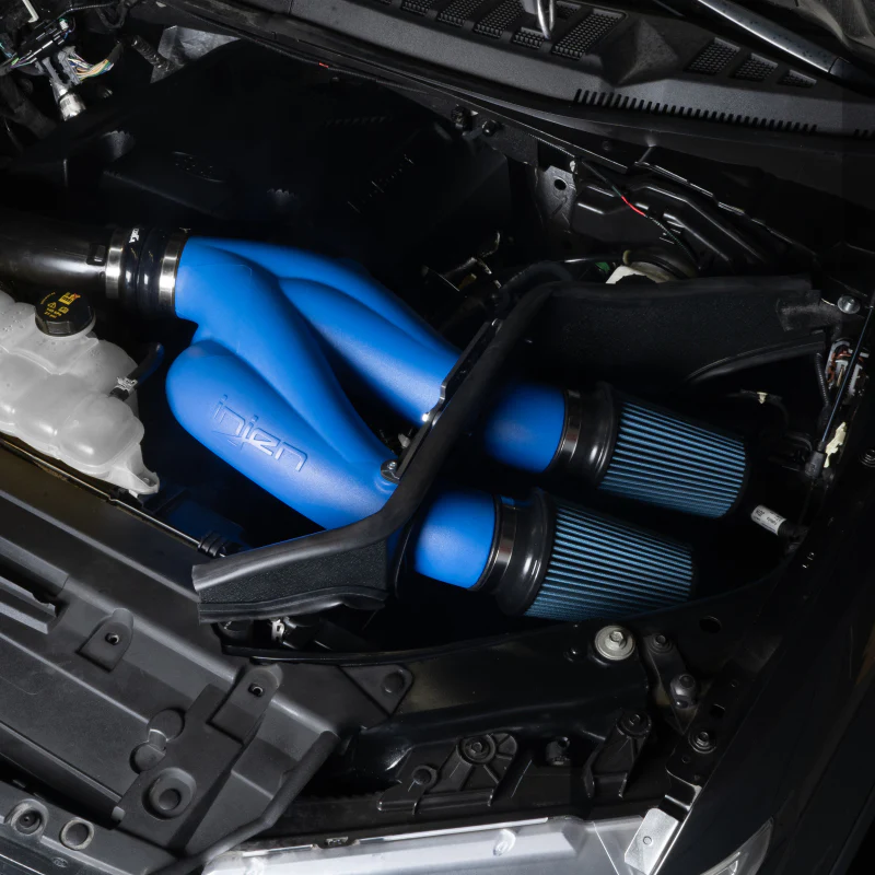 Injen 15-25 Ford F-150 V6-3.5L Twin Turbo PF Cold Air Intake System - Race Blue - Image 2
