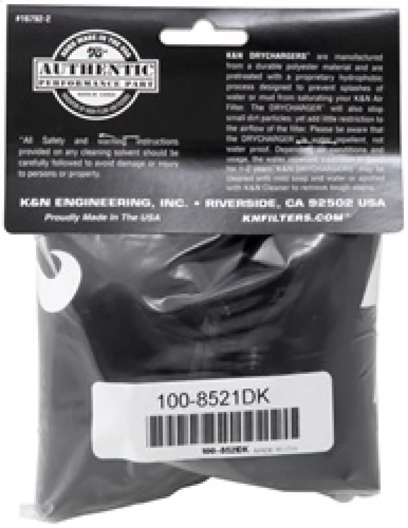 K&N Air Filter Wrap - Black - 4.313in Base ID x 4.75in Top ID x 6.75in H - Image 5