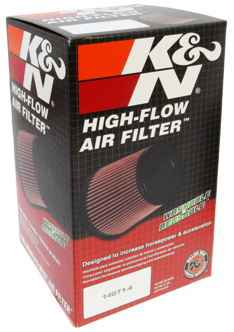 K&N Uni Oval Tapered Air Filter 3.5in 10 Deg. Flg / 3.25in T OW / 4.5in T OL / 5.75in B / 7in H - Image 12