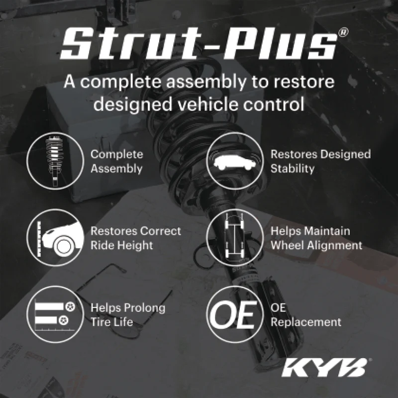KYB 10-13 Kia Forte / Forte Koup EX Strut-Plus Shock Assembly - Front Left - Image 2