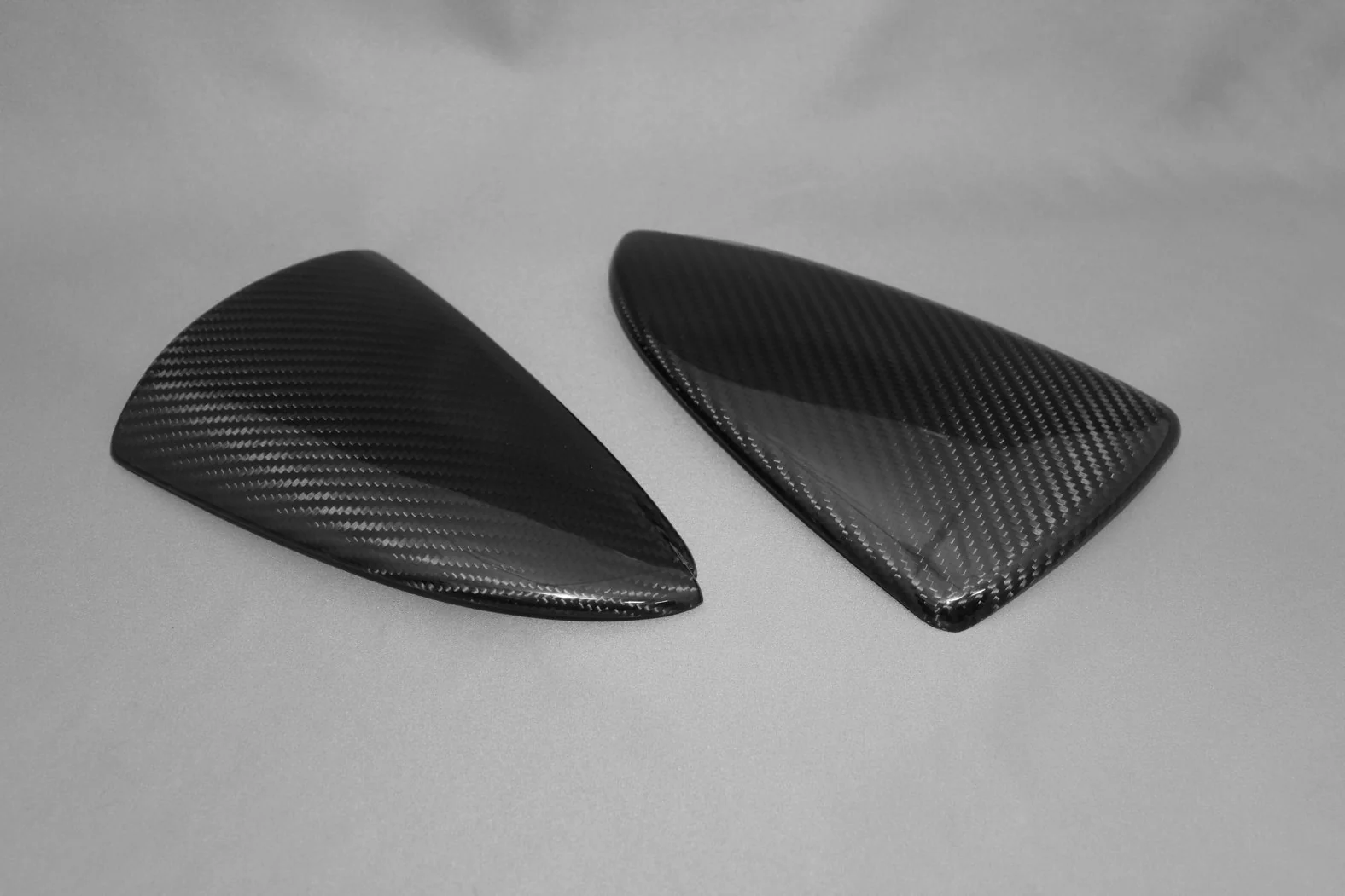 LEMS Dry Carbon Fiber Door Mirror Covers (Uncoated) for Lexus IS 21+ - Image 2