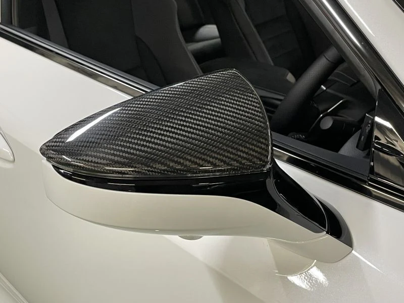 LEMS Dry Carbon Fiber Door Mirror Covers (Uncoated) for Lexus IS 21+ - Image 4