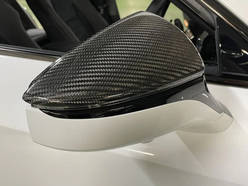 LEMS Dry Carbon Fiber Door Mirror Covers (Uncoated) for Lexus IS 21+ - Image 5