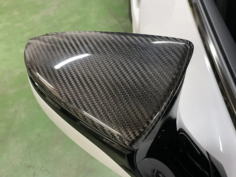 LEMS Dry Carbon Fiber Door Mirror Covers (Uncoated) for Lexus IS 21+ - Image 6