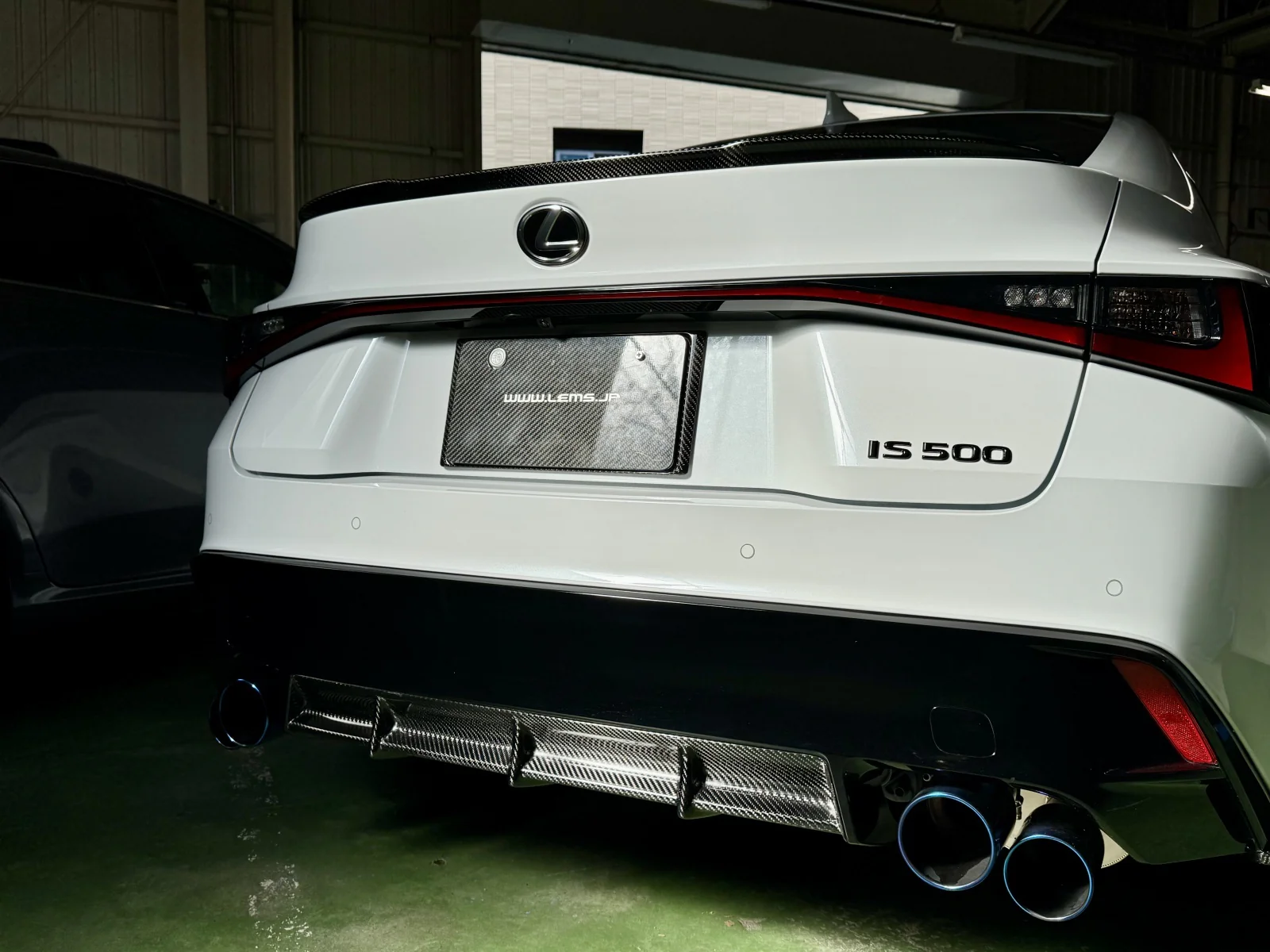 LEMS Dry Carbon Trunk Spoiler Cover for Lexus IS350 / IS300h / IS300 / IS500 F-Sport - Image 6