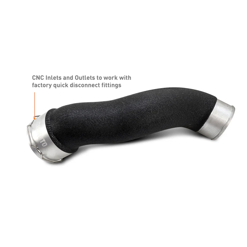 Mishimoto 2024+ Ford Mustang EcoBoost Charge Pipes - Wrinkle Black - Image 3