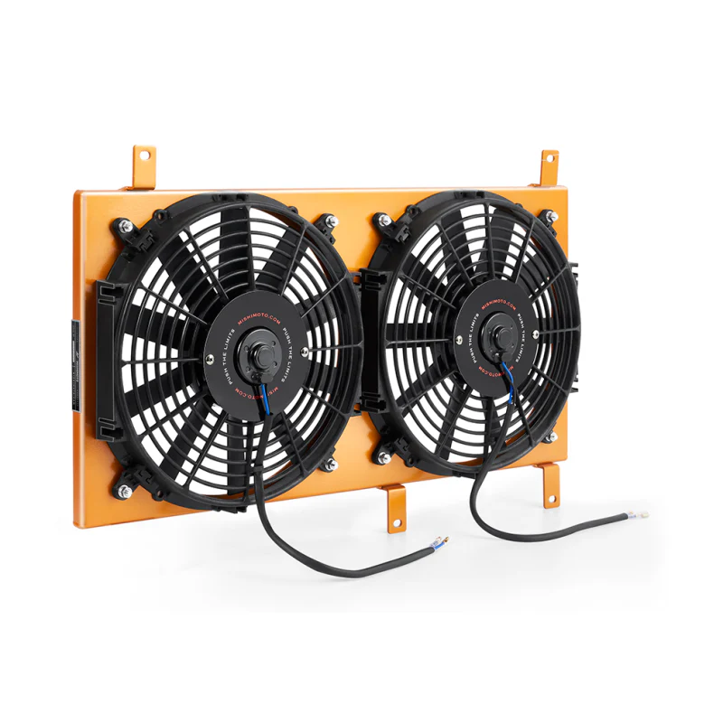 Mishimoto 99-05 Mazda Miata Aluminum Fan Shroud Gold - Image 3