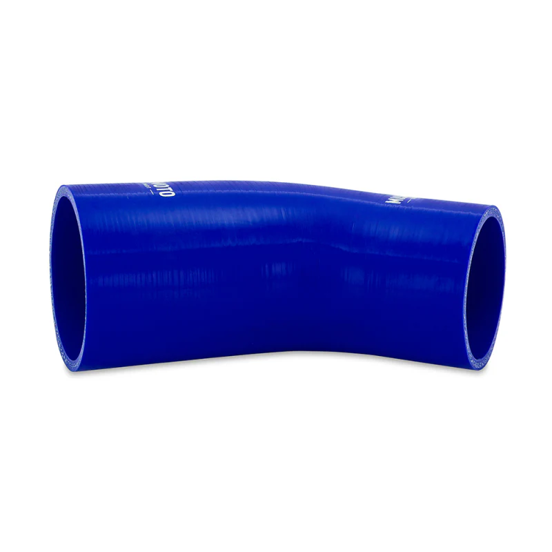 Mishimoto Silicone Reducer Coupler 45 Degree 2.25in to 2.5in - Blue - Image 2