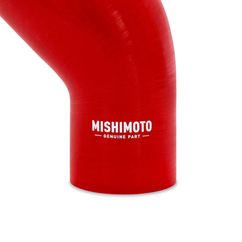 Mishimoto Silicone Reducer Coupler 45 Degree 3.5in to 4in - Red - Image 3