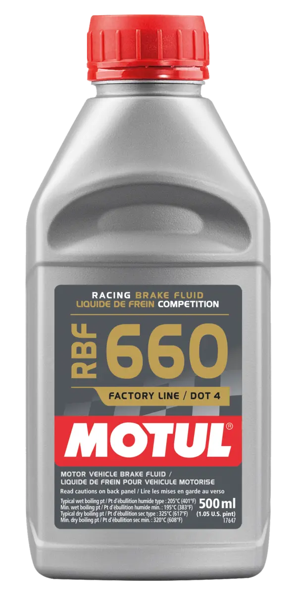 Motul 1/2L Brake Fluid RBF 660 - Racing DOT 4