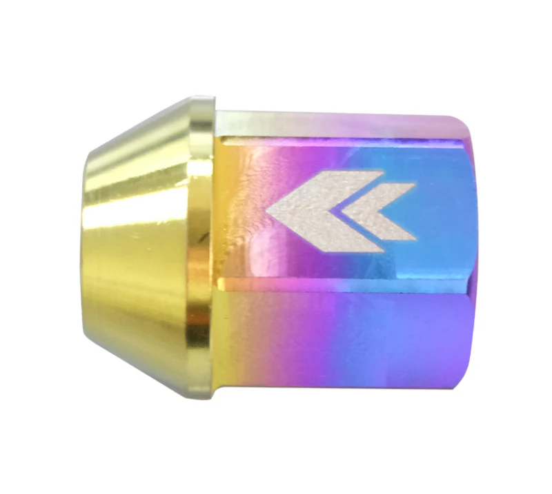 NRG 200 Series M12 X 1.25 Titanium Lug Nut Set - 21 Pc w/Lock Key Socket - Neochrome - Image 8